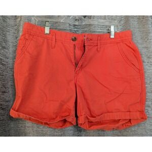 Levi's 100% Cotton Faded Red Shorts Women Cuffed Y2K Sz 29